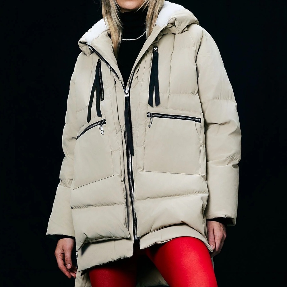 Orolay 092 Universe Women's Thickened Down Jacket Size L in Beige